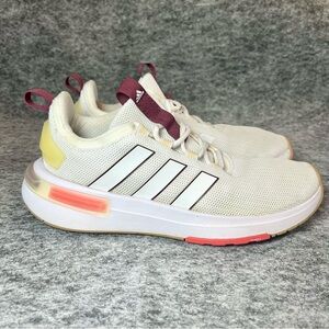 Adidas Womens Racer Tr23 Fashion White Running Walking Shoes Size 8 Sneakers